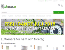 Tablet Screenshot of luftrenare.se